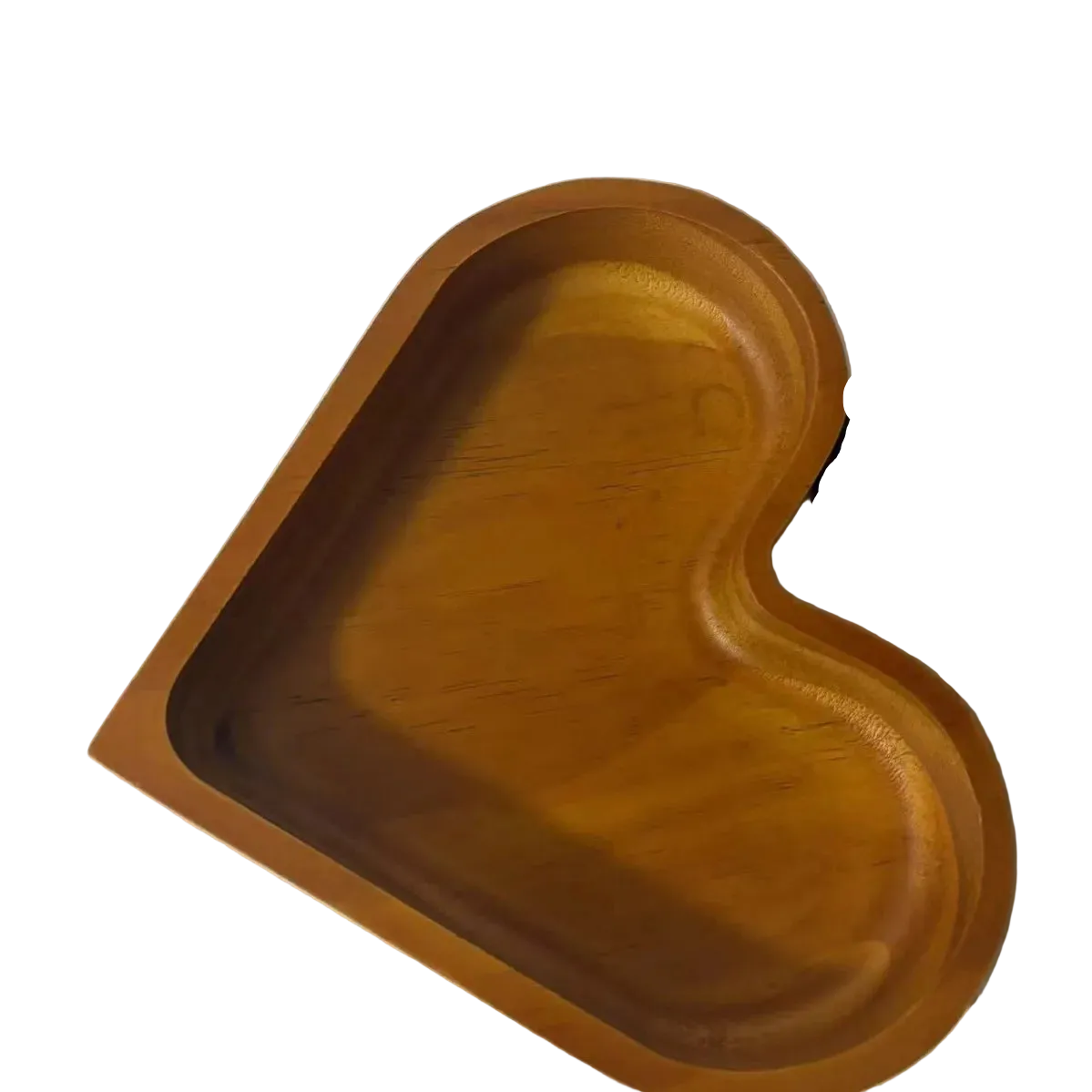 Tejesa Tableware Solid Wood Food Tray Love Heart Shape Dessert Plate Japanese-style Wooden Snack Fruit Tea Saucer Pallet Bread Board