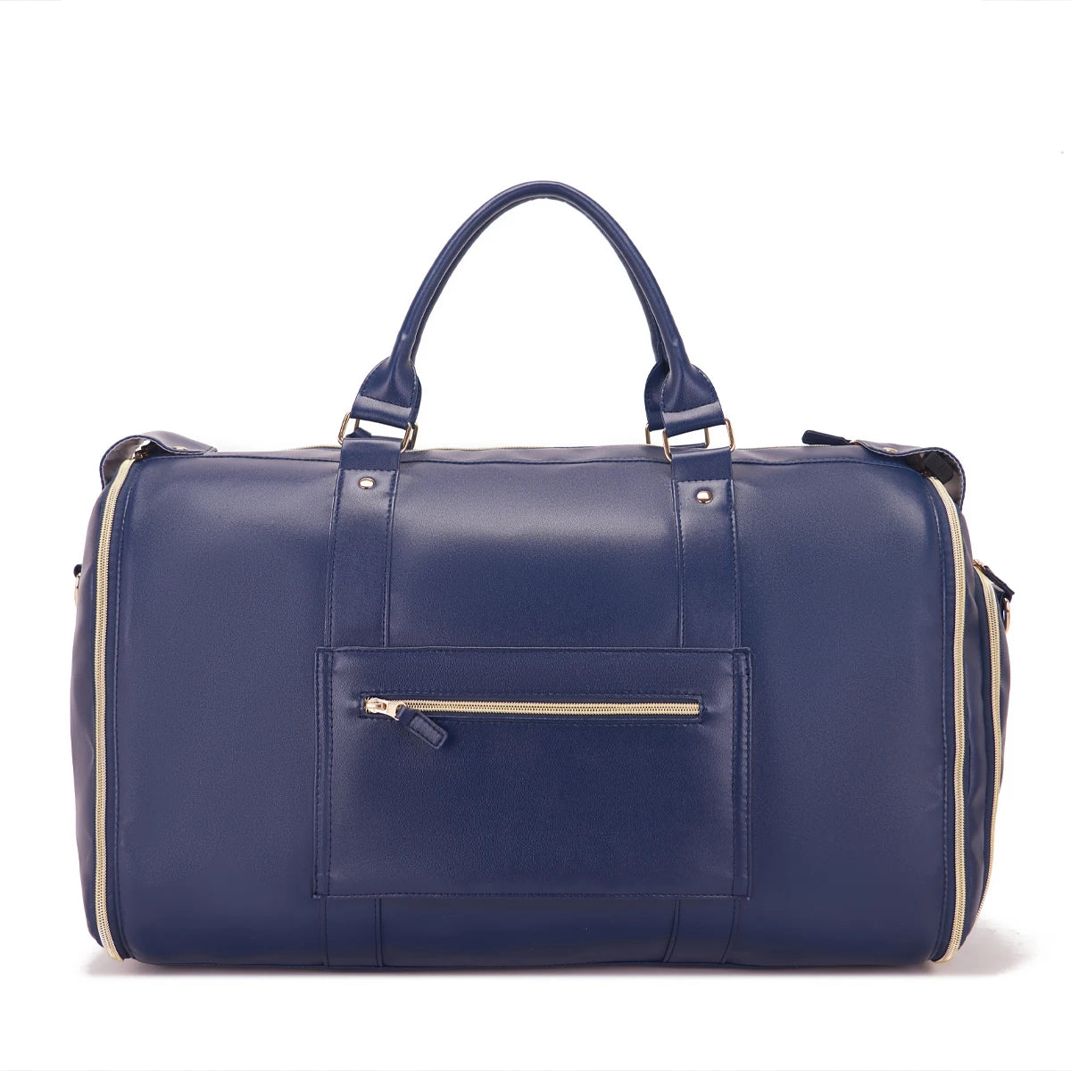 Fabric solid color striped foldable and expandable multifunctional travel bag