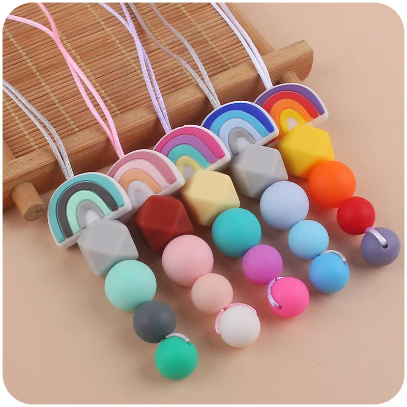 Hemasa Silicone Beads Nursing Mom Necklace Baby Gift
