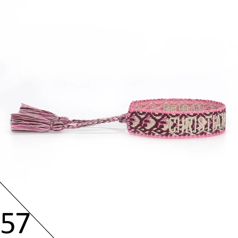 Woven Friendship Bracelets Adjustable Cotton Rope Cord Hand Made Christian Jewelry Bracelet