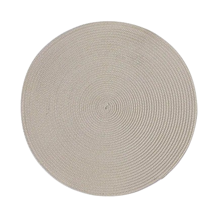 Hemasa Set of 6 Round Woven Non-slip Kitchen Placemat for Kitchen Dining Table European Style