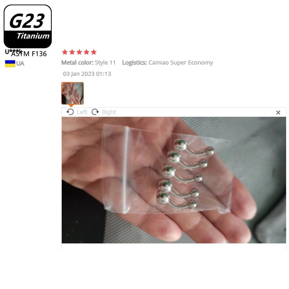 1/5pcs ASTM F136 G23 Titanium 14G Belly Button Ring Navel Nombril Piercing CZ Sexy Women Body Jewelry Ombligo Wholesale