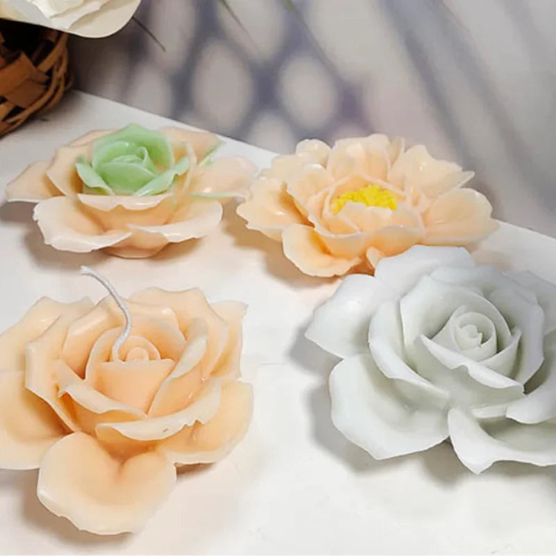 Flowers shape Silicone Candle Mould / Peony Candle Making Mould