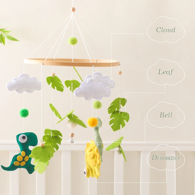 Hemasa Baby  Soft Felt Dinosaur Forest Hanging Toy for  Gift