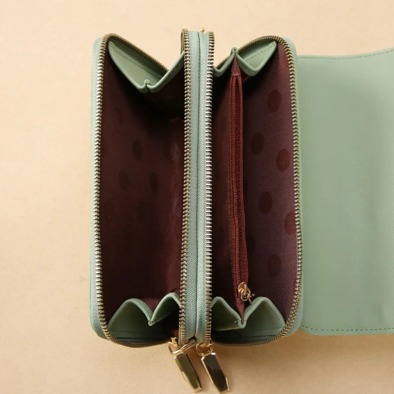 New Women Clutch Small Crossbody Shoulder Bag Cell Phone Zipper Pouch Lady Totes Coin Purse Card Holders Toiletry Beauty Case
