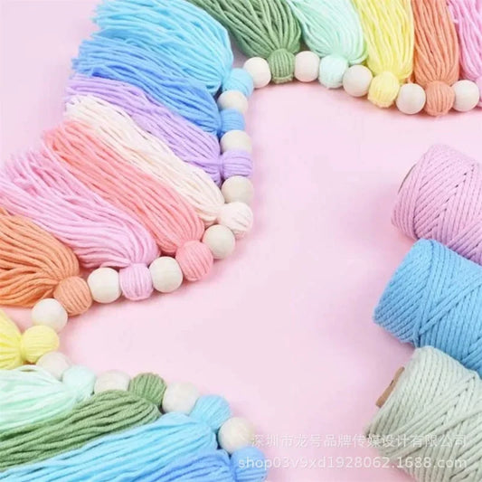 Hemasa  wool wood beads tassels Wall  hanging decorations background wall decoration