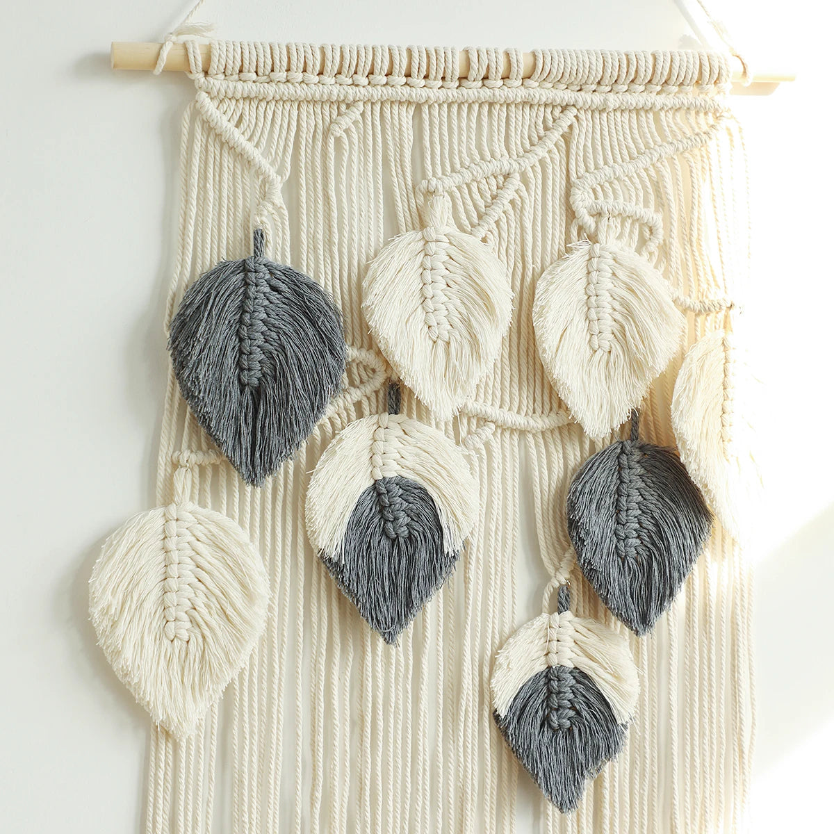 Hemasa Wall Macrame Tapestry Leaf Bohemian Home Decor Woven Tassels Wall Hanging Nordic Home Decoration Living Room Decors Aesthetic