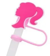 Accessories for Stanley Cup 7-8mm Pink Barbie Straw Sleeve Cup for Tumbling Cups Chrietmas Gift