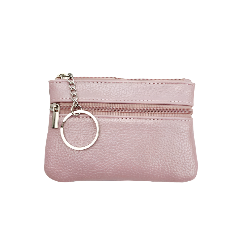 Hemasa Mini Multi-color PU Leather Small Coin Purse Light Top Layer Zipper Key
