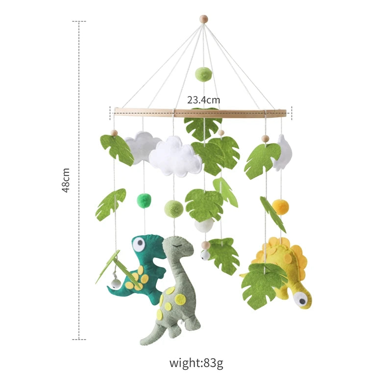 Hemasa Baby  Soft Felt Dinosaur Forest Hanging Toy for  Gift
