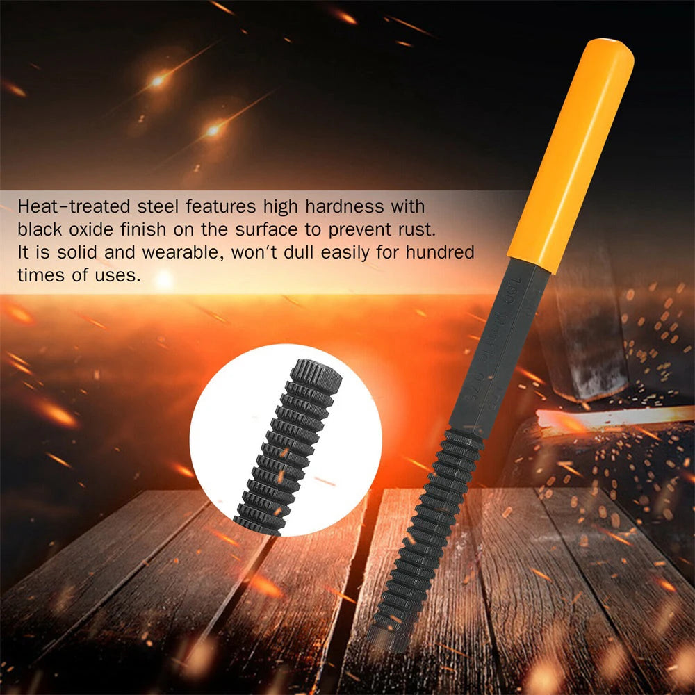4/1pc Thread Repair File 0.75-3mm Metric Thread Restoration Repair File Mini Hardware Screws Repair Tool Cleans Damaged Thread
