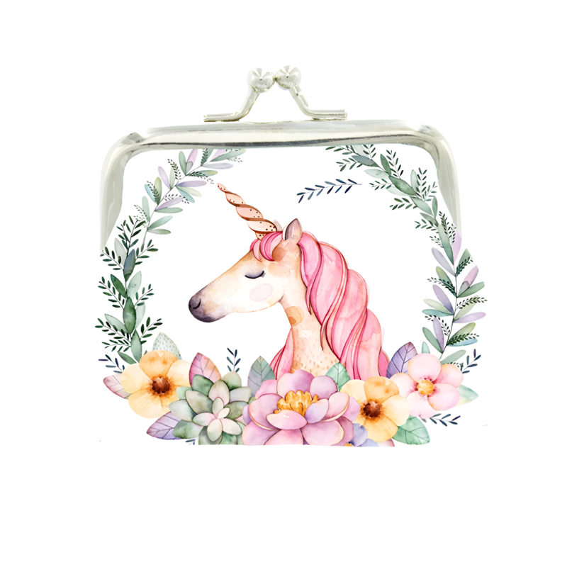 Hemasa Unicorn Coin Purses Holder Women  /Mini Change Wallets Girl Money Bag Coin Bag