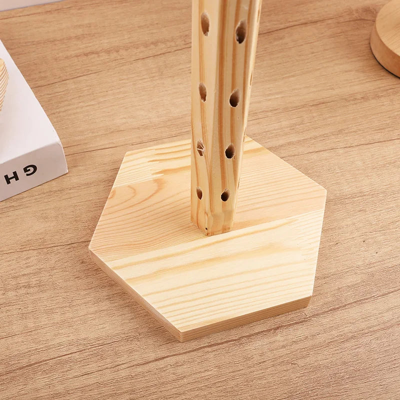 Wooden Cake Pop Stand Lollipop Candy Dessert Display Holder for Wedding Birthday Party Table Centerpieces Decoration Baby Shower