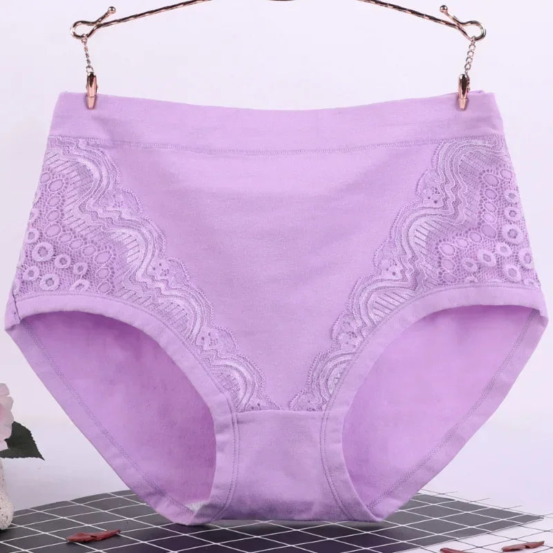 Large Size Middle-aged Women's Panties High Waist Fat Cotton Briefs Lenceria Para Damas Ropa Interior Femenina Lingerie XL-6XL