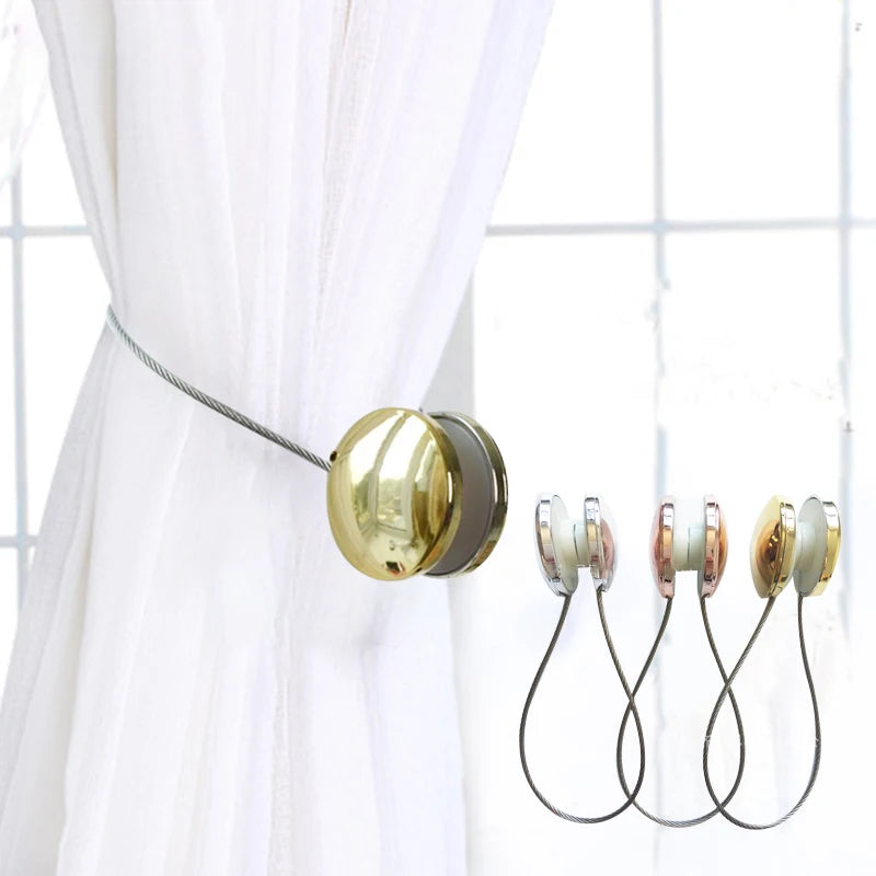 1PCs Cat-eye Resin Magnet Curtain Buckles Tiebacks Magnetic Buckle Holder High Quality Window Curtains Accessories Home Decor