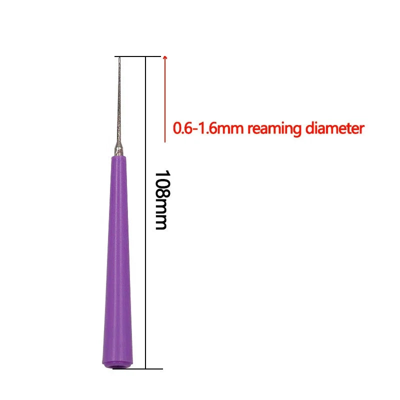 Diamond Reaming Needle Drill Grinding Shaped File DIY Enlargement Bead Hole Reamer Pearls Crystals Jewelry Jades Processing Tool