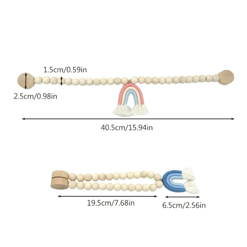 K1MF Bead Curtain Tiebacks Convenient Drapes TieBacks for Window Drapes