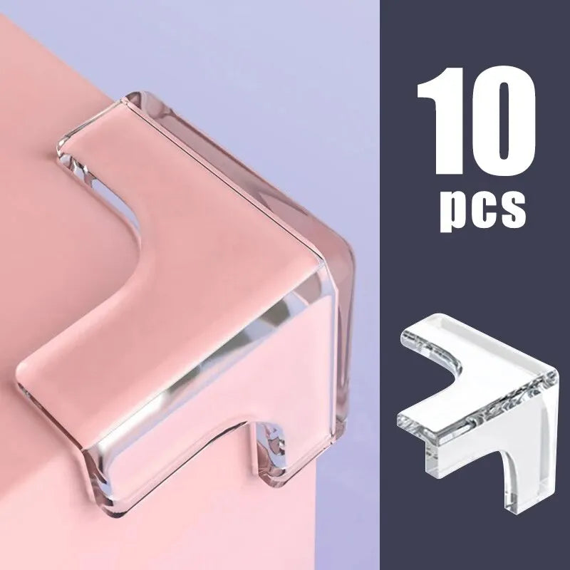 Hemasa 10PCS/4PCS Clear Anti-collision Coffee Table Furniture Corner Protectors Children's Soft Corner Sheathing Living Room Decor