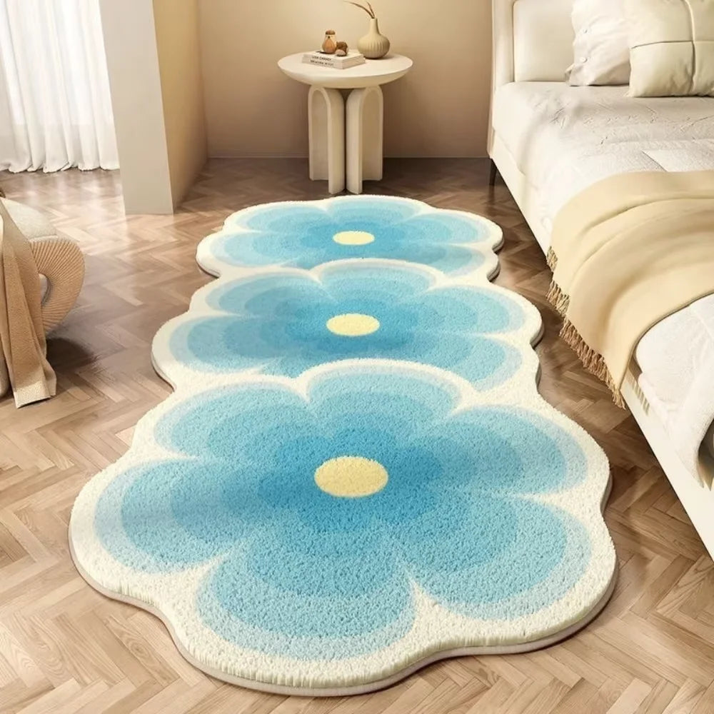 Tejesa Soft Warm Bedside Long Rug For Bedroom/ Washable Waterproof Carpet For Live Room Sofa Carpet Home Decoration