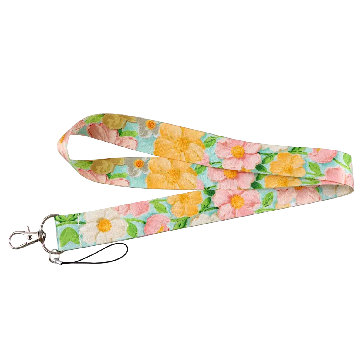 Tejesa Beautiful Flowers Colorful Lanyards for Keys Neck Strap ID Card Gym Phone Straps DIY Hang Rope Lariat Keyrings