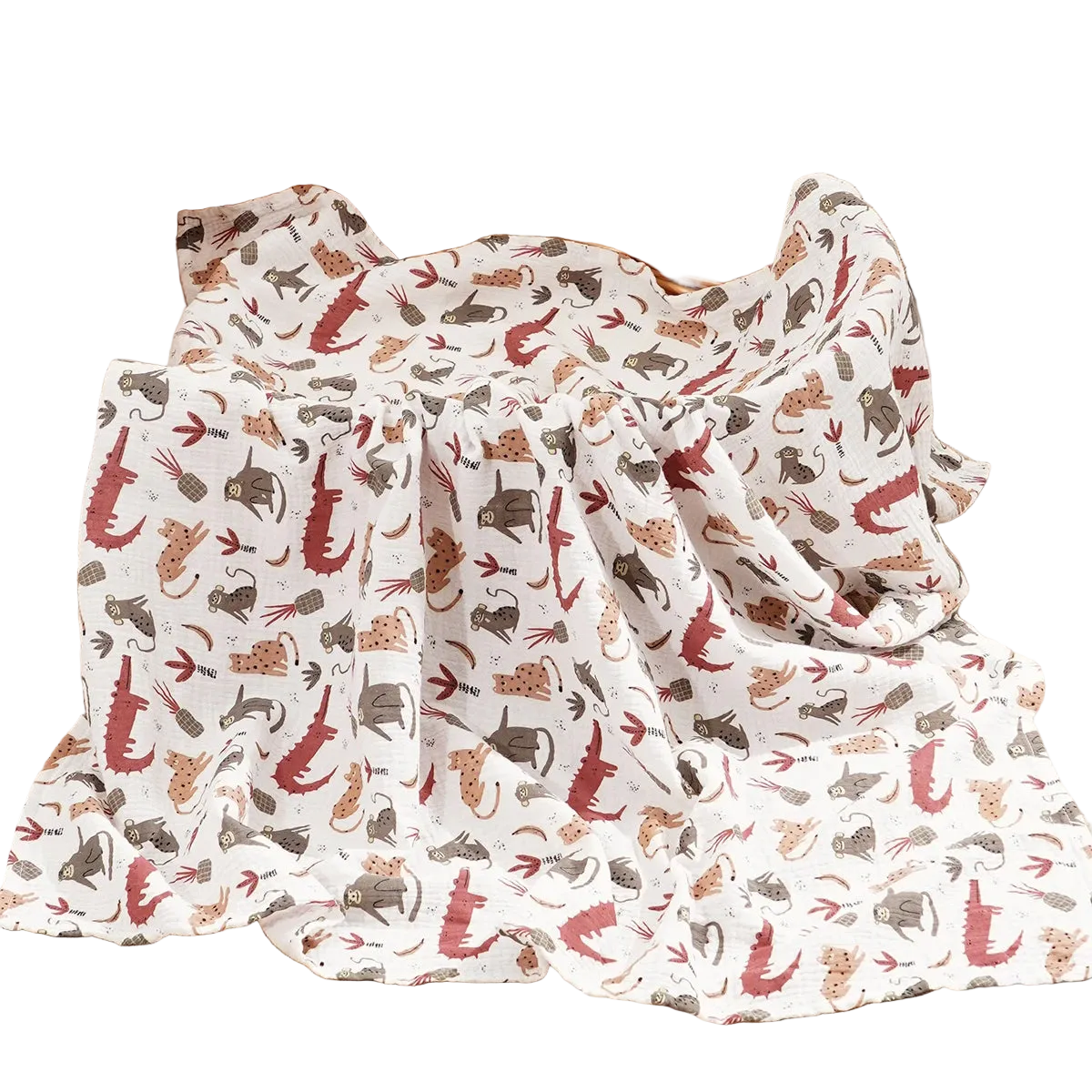 Tejesa All Season 100% Cotton Baby Muslin Swaddle Blanket/ Newborn Bath Towel/100x100cm