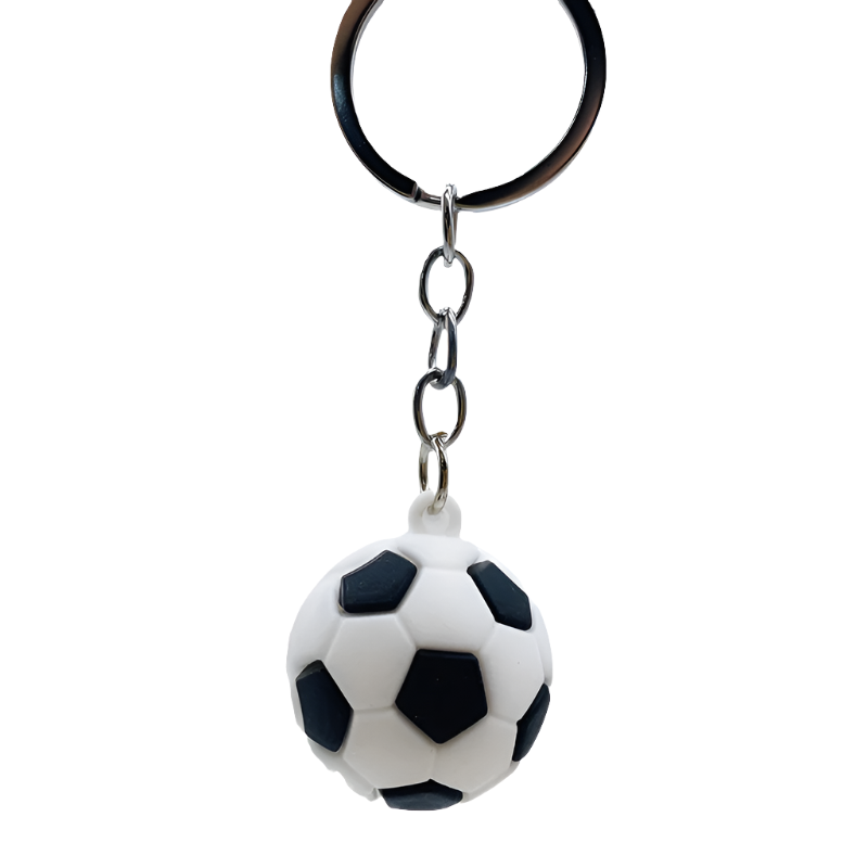 Hemasa Silicone Football Basketball Key Chain / Volleyball/ Tennis /Rugby Keyring Bag Car Keys