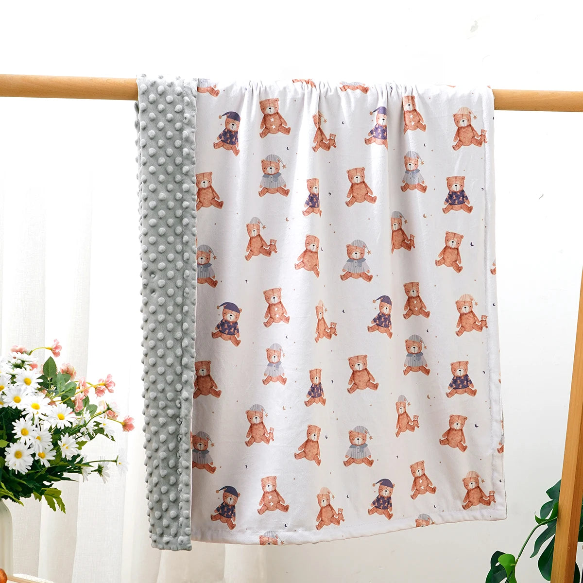 Tejesa New Breathable Baby Sleeping Blanket Newborn Wrap Child Quilt Size 75x100cm