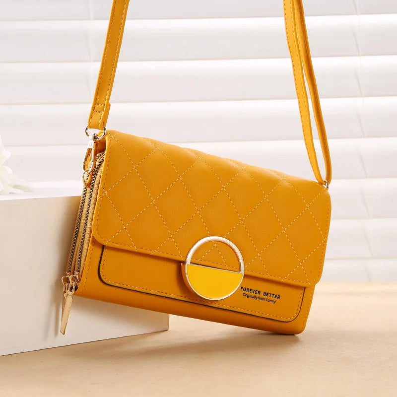 New Women Clutch Small Crossbody Shoulder Bag Cell Phone Zipper Pouch Lady Totes Coin Purse Card Holders Toiletry Beauty Case