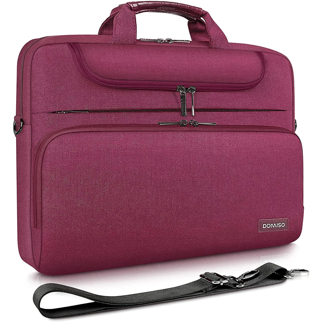 Hemasa DOMISO 10",13",14",156",17" Inch Multi-Functional Laptop Sleeve Business Briefcase Waterproof Messenger Shoulder Bag