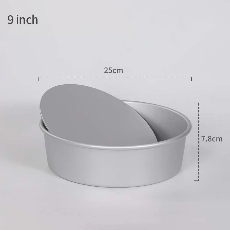 Heamasa 4/5/6/7/8/9/10 Inch Birthday Cake Mold Shaped Aluminum Alloy Cake Mold Baking Tray Mold Bakeware Cake Trays