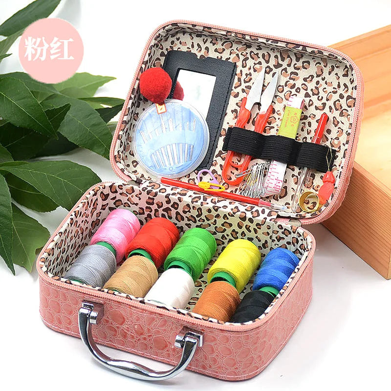 Heamsa Light Luxury Boutique Sewing Box Sewing Set Household Sewing Tool Kit Sewing Supplies Portable Storage Box