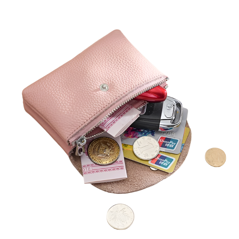 Hemasa Single/double Layer Money Wallet ID Credit Card Holder Keys Earphone Storage Bags