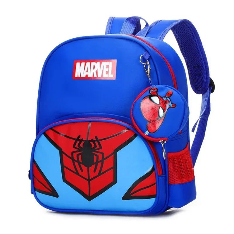 Marvel SuperHero Children's Backpack Kindergarten Kids Cartoon Captain America Iron Man Printed Large Capacity Storage Schoolbag