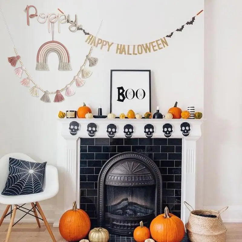 Hemasa Boho Rainbow Wall  Hanging With Tassel Garland Set