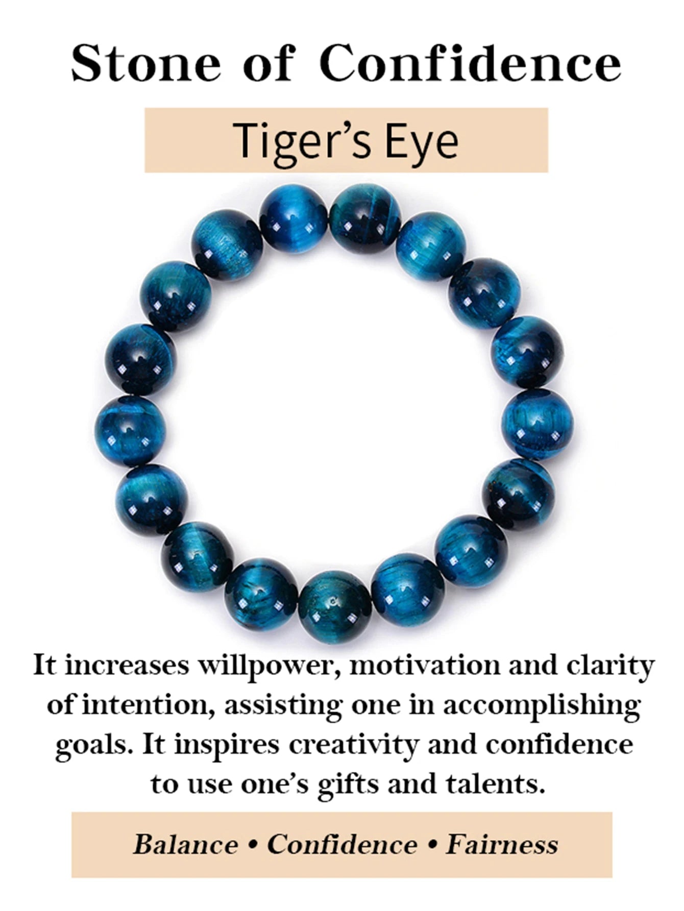 OAIITE Natural Stone Blue Tiger Eye Beaded Bracelet Men Women Yoga Meditation Charm Bracelet Heal Energy Pulseras Jewelry Gift