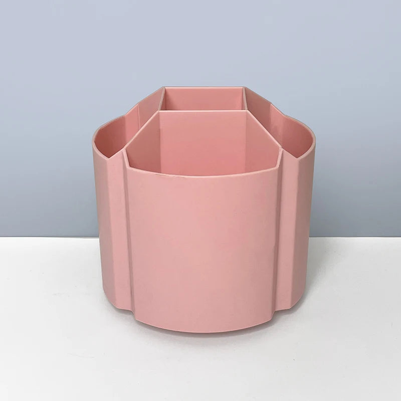 360-degree Rotating Pen Holder Large Capacity Office Desktop Stationery Storage Box Multifunctional Brush Holder Pen Box for Stu