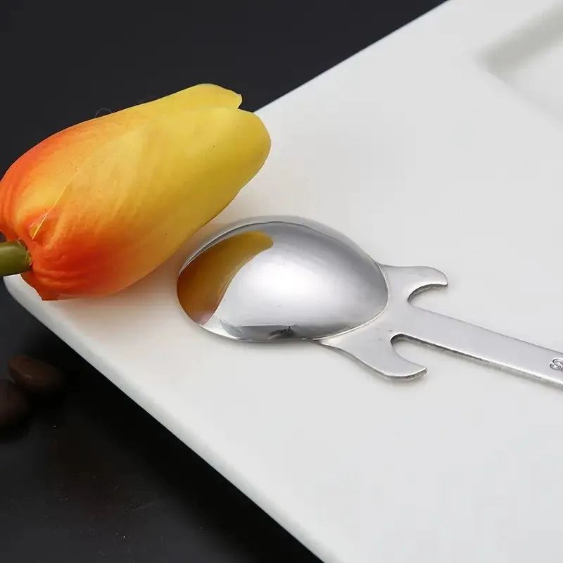Guitar-Shaped Stainless Steel Spoon - Perfect for Coffee, Tea, Desserts | Durable, Stylish Tableware for Music Enthusiasts