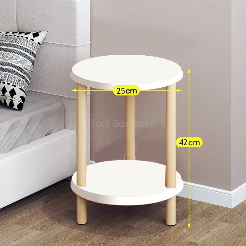 Living Room Sofa Side Table Corner Table Bedroom Bedside Tables Simple Modern Storage Shelf Small Cabinet Small Coffee Tables