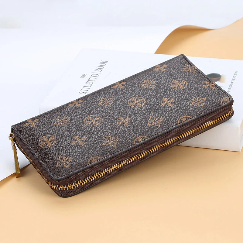 Luxury Designer Women's Wallets High	Quality Long Clutch Bag Card Holders Purses for Women Leather Wallet Zipper Dropshipping