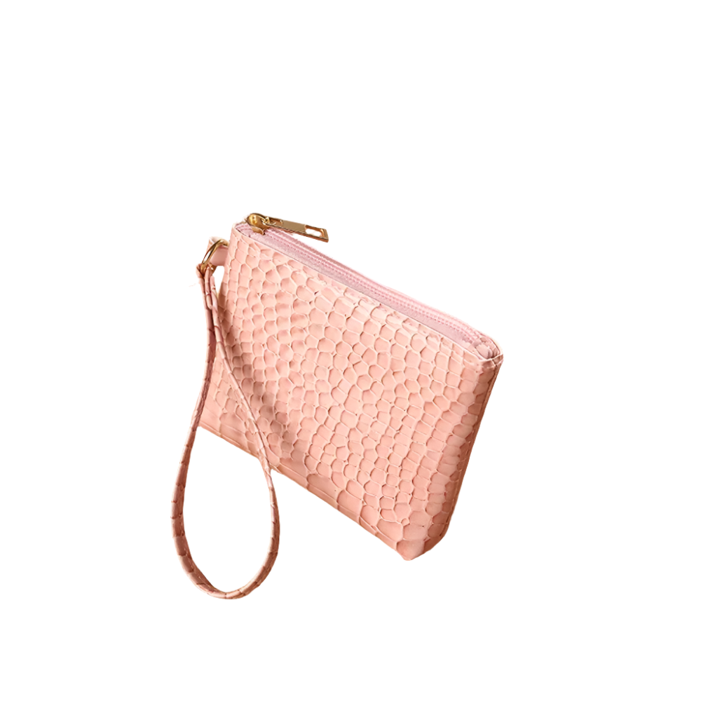 New Mini Women's Wallet Crocodile Pattern Short Zipper Wrist Small Coin Bag Fashion Pu Leather Ladies Card Holder Coin Purse
