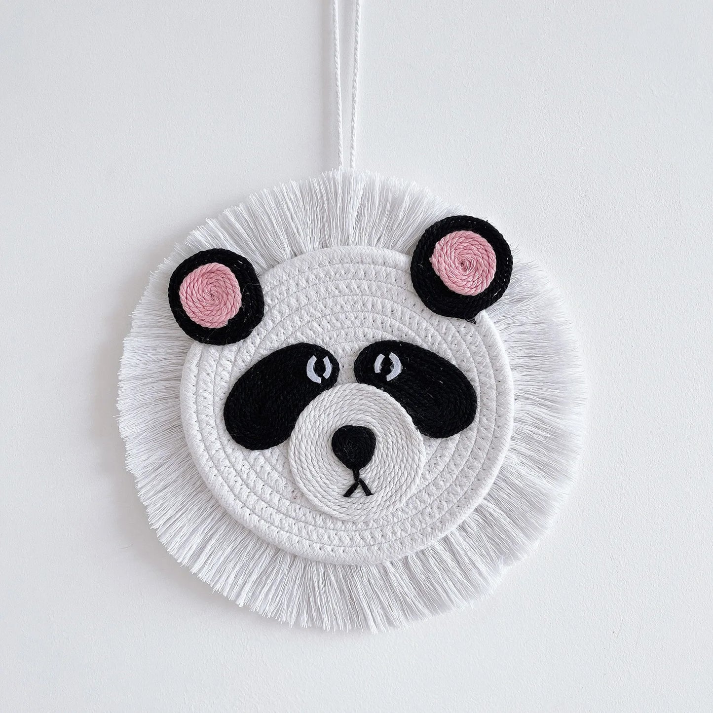 Nordic Nursery Baby Girl Boy Room Decor Kids Bedroom Animal Decor Handmade Lion Boys Kids Room Nursery Hanging Wall Decoration