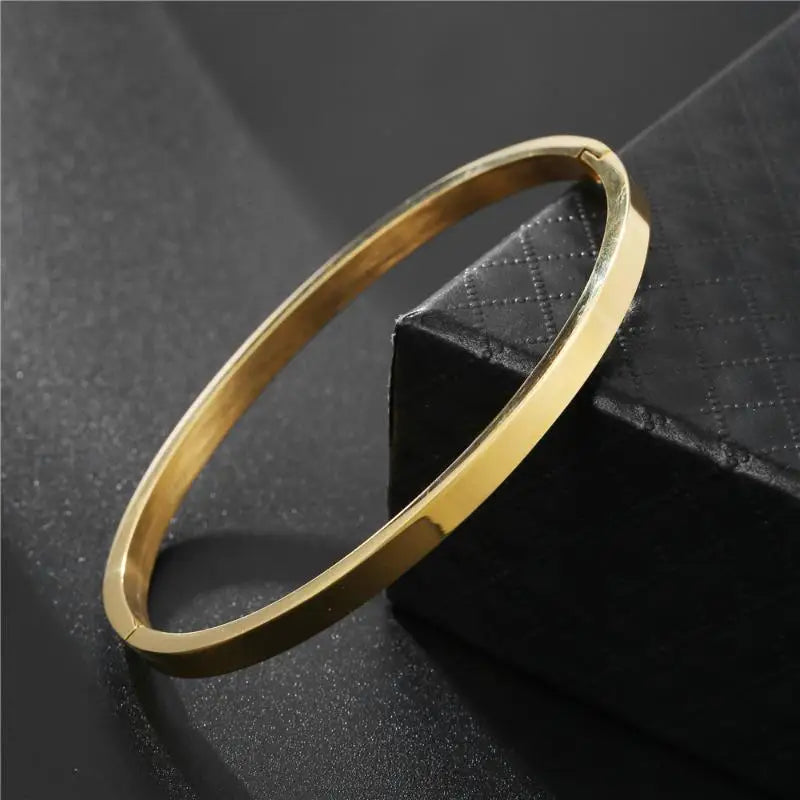 Men\'s High Polished Stainless Steel Bracelet Lettering Encouragement Cuff Bracelet Jewelry Women\'s Birthday Party Favors