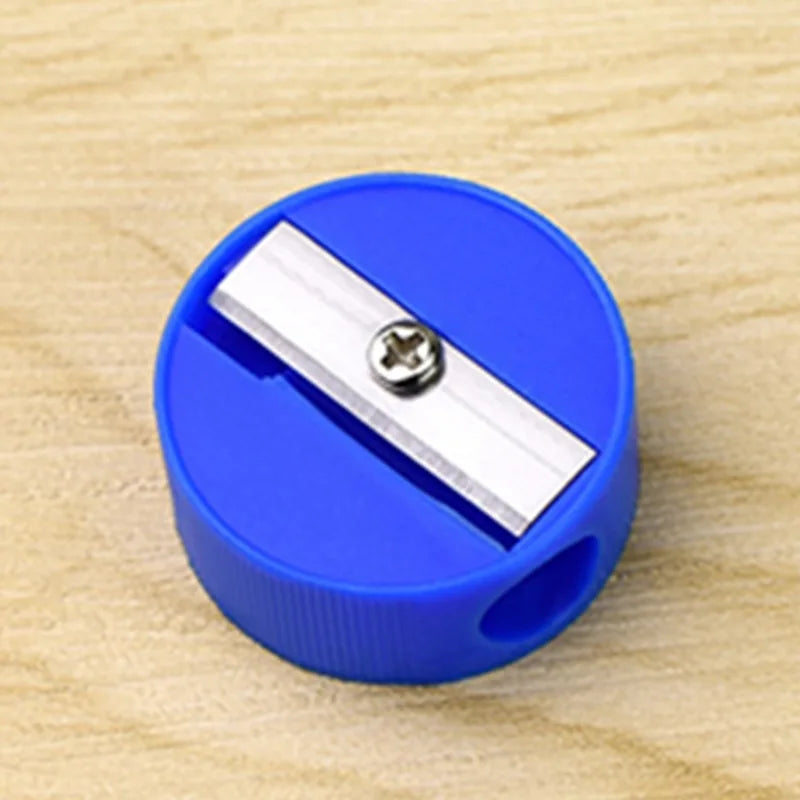 4 Random Color round Pencil Sharpener Pencil Sharpener Eyebrow Pencil Sharpener Foreign Trade round Pencil Sharpener Stationery