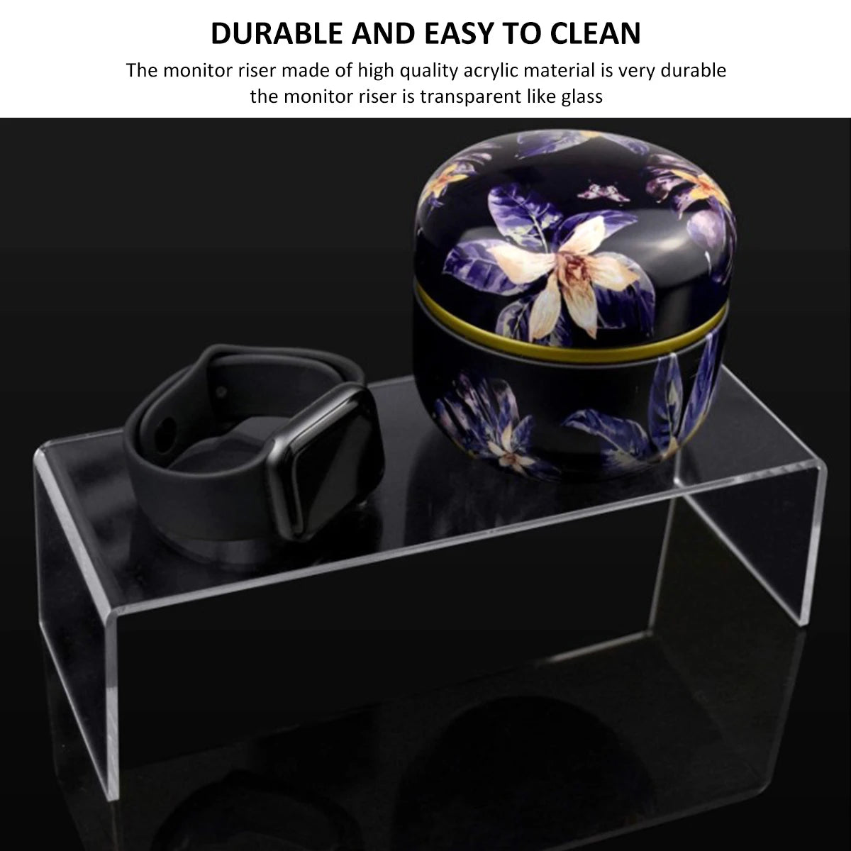 9/3pcs Clear Acrylic Display Stand Cosmetic Bag Jewelry Showcase Cupcake Holder for Home Shop statue Model Pottery Display Riser