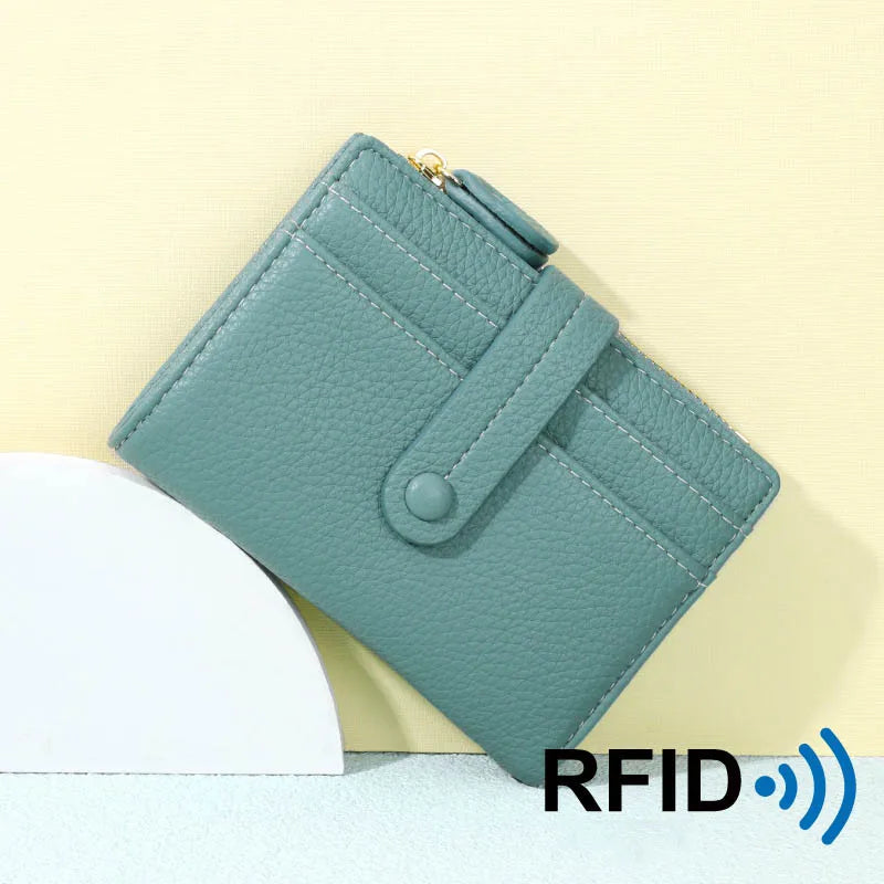 Asulike Foldable Design Purses for Women Convenient Multi-card Position Lady's Wallet RFID Protection large Capacity Card Holder