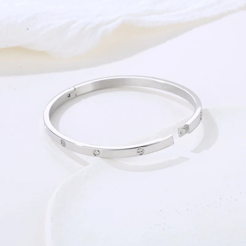 Simplicity Bracelets For Women Stainless Steel Charm Summer 2023 Fashio Jewellery Accessories