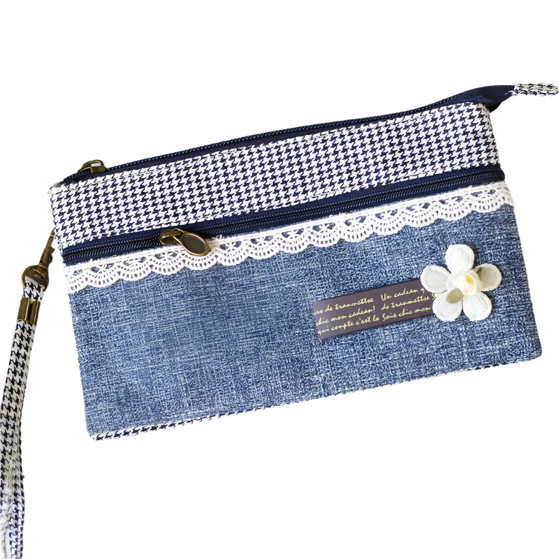 Hemasa Women's Cotton Long Organizer Wallet Ladies Coin Purse Female Clutch Small Phone Pouch Money Bag for Children / Kids/ Girls