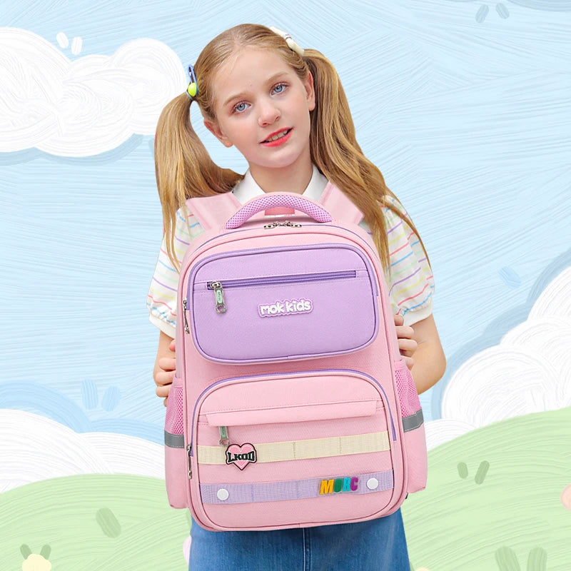 Primary Students Schoolbag School Bags For Girls Orthopedic back Children Backpacks mochila escolar Waterproof Kids Backpack