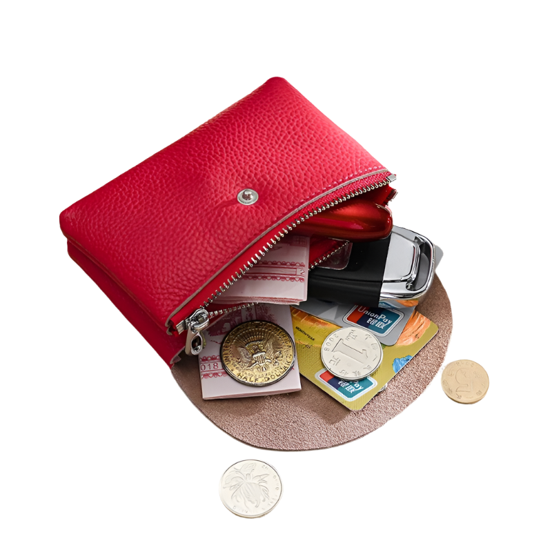 Hemasa Single/double Layer Money Wallet ID Credit Card Holder Keys Earphone Storage Bags