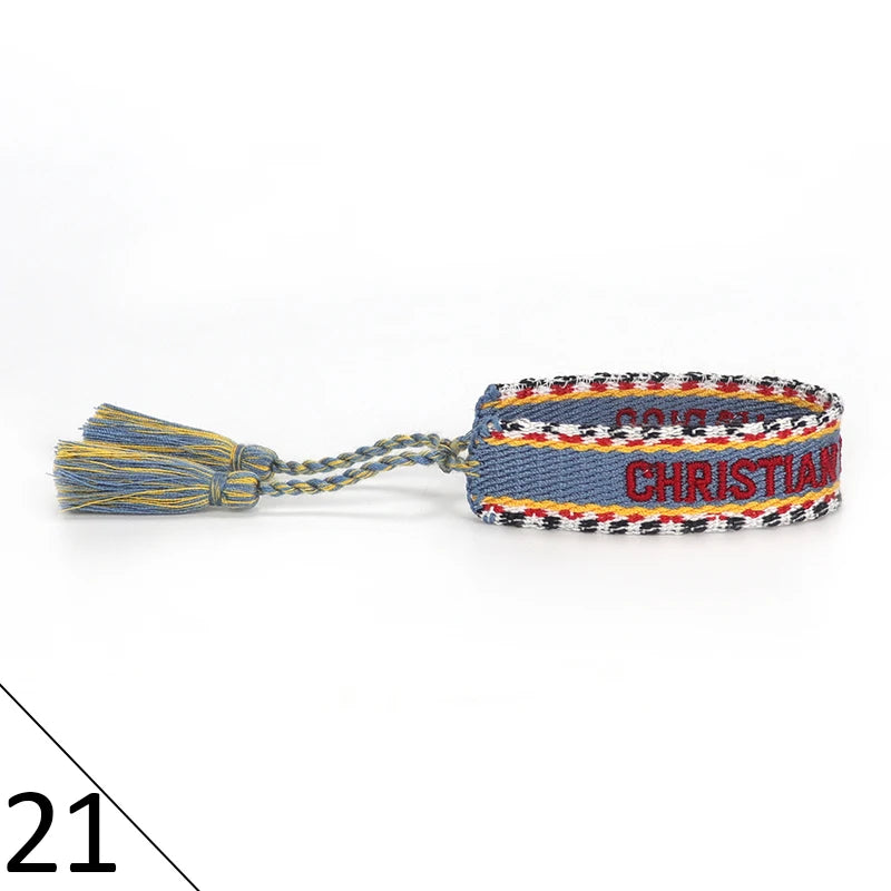 Woven Friendship Bracelets Adjustable Cotton Rope Cord Hand Made Christian Jewelry Bracelet